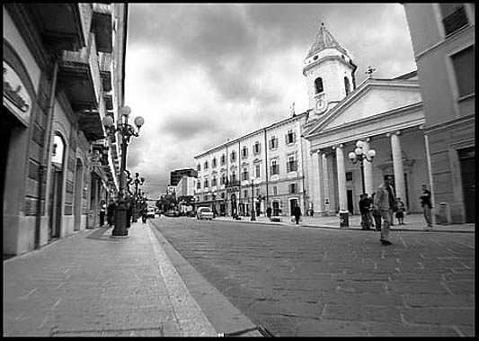 Storm clouds moving over Campobasso,Italy