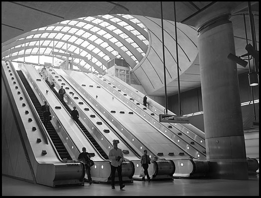 Canary Wharf tube station, London