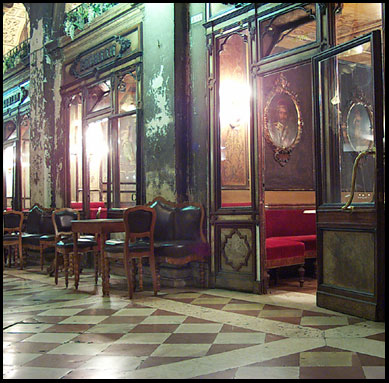 The famous Cafe Florian, Piazza San
                Marco, Venice