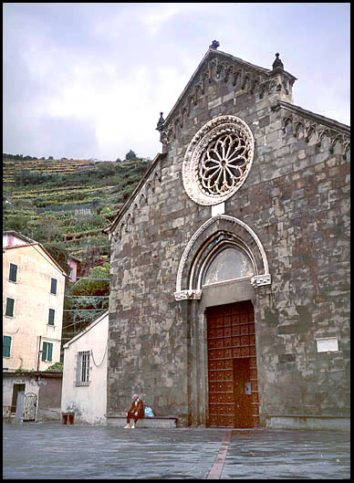 Stopping for a rest, Manarola