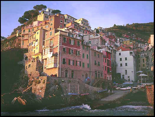 The harbor of Riomaggiore, Italy