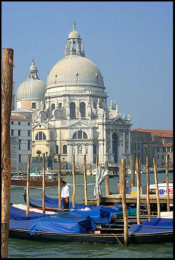 Santa Marie della Salute and
                Gondolier