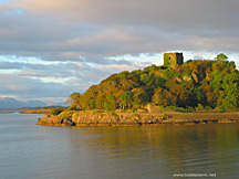 Ruins of Dunollie Castle, near Isle of Mull, Scotland